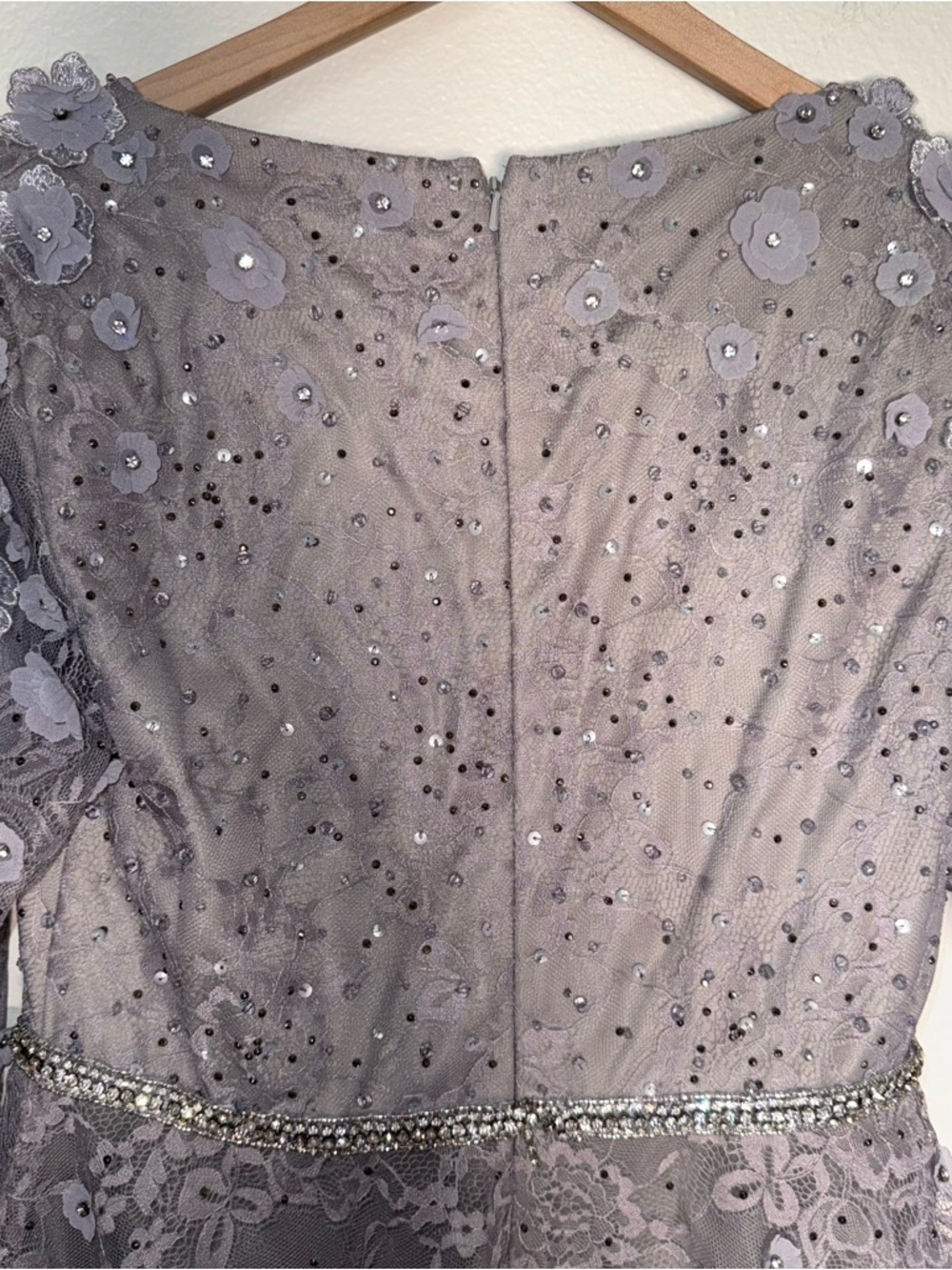 NWT MAC DUGGAL Floral Embellished Lace A-Line Cocktail Dress (Style #67387) 10 - Picture 14 of 16